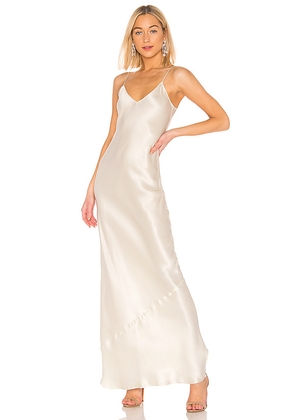 NILI LOTAN Cami Gown in Cream. Size M. Also in L.