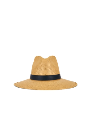 Janessa Leone Leah Fedora Hat in Neutral. Size M. Also in S, L.