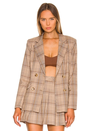 MAJORELLE Rhea Blazer in Tan. Size M. Also in S, XXS, XS, L.