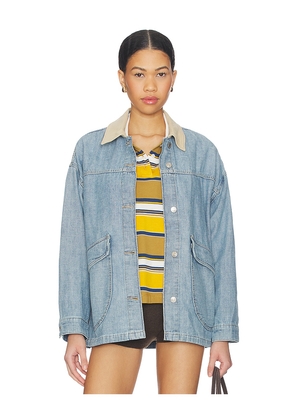 Free People x We The Free Lemon Denim Jacket in Blue. Size L. Also in XS, S, M.