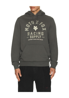 Fox Racing Local Racer Hoodie in Grey. Size M. Also in S, L, XL/1X.