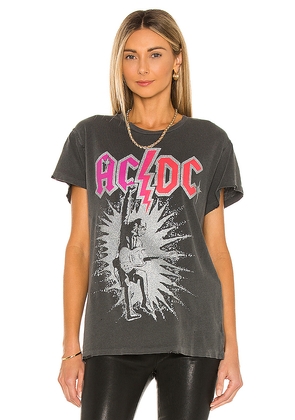 Madeworn ACDC Tee in Black in Black. Size M. Also in XS, S.