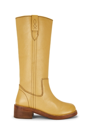 Free People Blaze Pull On Boot in Yellow. Size 10. Also in 6, 6.5, 7, 8, 8.5, 9, 9.5.