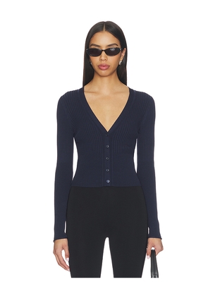 SIMKHAI Ailany Cardigan in Navy. Size L. Also in XS, S, M.