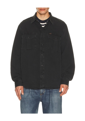 Filson Denim Guide Shirt in Black. Size L. Also in XL/1X.