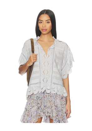 Isabel Marant Etoile Payton Top in Baby Blue. Size 38/6. Also in 36/4, 40/8, 42/10.