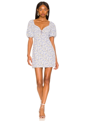 MORE TO COME Sherrie Puff Sleeve Dress in Blue. Size XL. Also in L, XS, XXS.