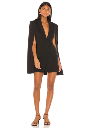 Katie May Boss Lady Mini Cape Dress in Black. Size M. Also in S, XS.