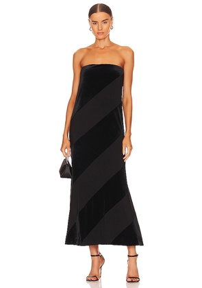 Norma Kamali Spiral Strapless Dress in Black. Size XS. Also in S.