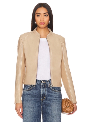 LAMARQUE Hira Jacket in Tan. Size M. Also in S, XS, L.