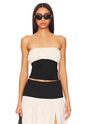 Lovers and Friends x Anja DujakoviÄ Mac Tube Top in Black, White. Size S. Also in M, XL.