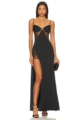 Katie May Ariana Gown in Black. Size M. Also in L, S, XS.