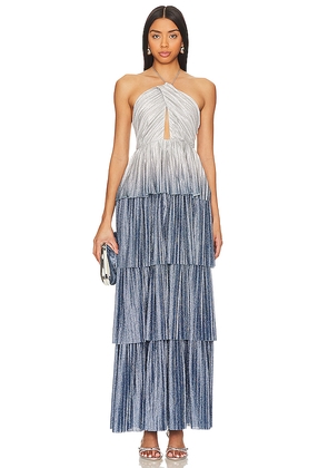 Line & Dot Oracle Maxi Dress in Blue. Size M. Also in S, XS, L, XL.