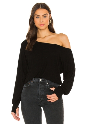 Michael Lauren Kristopher Open Shoulder Top in Black. Size M. Also in L, S, XL, XS.