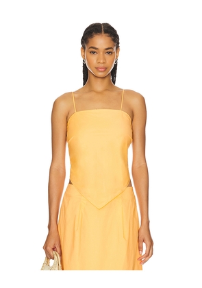 LNA Scarf Tank in Yellow. Size S. Also in XS, L.