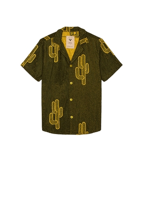 OAS Mezcal Cuba Shirt in Dark Green. Size L. Also in S, M, XS.