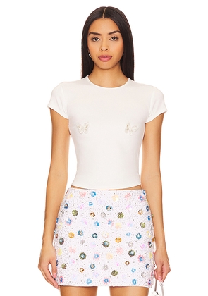 Lovers and Friends Stacey Tee in White. Size M. Also in XXS, XS, S, L, XL.