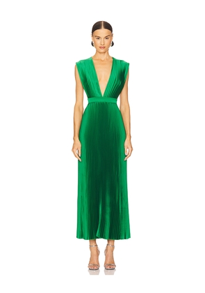 L'IDEE Gala Midi Dress in Green. Size 12/L. Also in 10/M, 6/XS, 8/S.