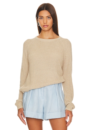 One Grey Day Raleigh Pullover in Beige. Size XL. Also in L.