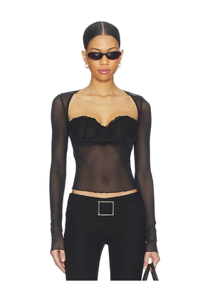 I.AM.GIA Silo Sleeve Top in Black. Size M. Also in XS, S, L.