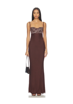 I.AM.GIA Silo Maxi Dress in Chocolate. Size L. Also in XL.