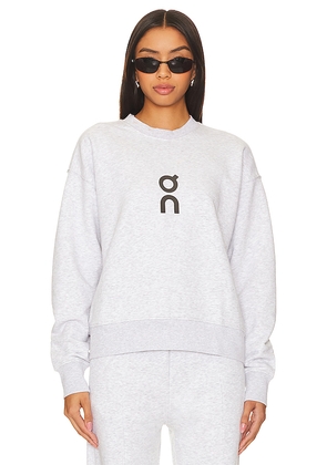 On Club Crewneck Sweatshirt in Grey. Size XL. Also in XS.