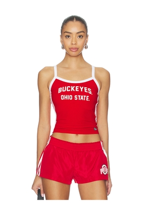 Hype and Vice Ohio State University Sideline Stripes Tank Top in Red. Size M. Also in XS, S, L, XL.