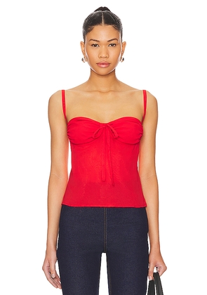 MORE TO COME Tamora Top in Red. Size M. Also in L, S, XL, XXS.