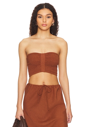 LSPACE Summer Feels Tube Top in Brown. Size XS. Also in S.