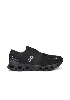 On Cloud X 4 Sneaker in Black. Size 10. Also in 6, 5, 9, 5.5, 6.5, 7, 7.5, 8, 8.5, 9.5, 11.
