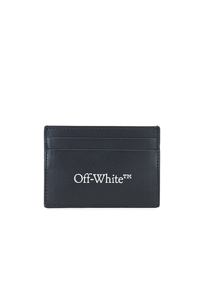 OFF-WHITE Bookish Card Case in Black.