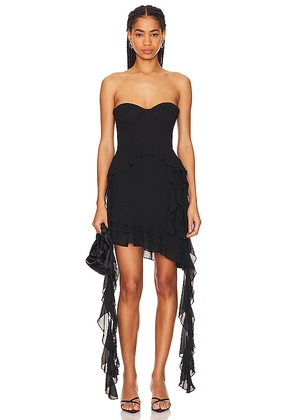MORE TO COME Hattie Mini Dress in Black. Size XS. Also in S, XXS.