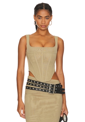 Miaou Campbell Corset in Sage. Size S. Also in XS.