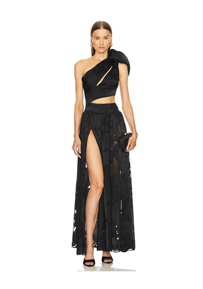 Michael Costello x REVOLVE Scarlett Gown in Black. Size XL. Also in XS.