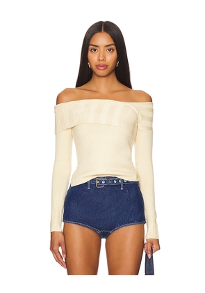 MORE TO COME Effie Sweater in Beige. Size M. Also in XS, S, L.