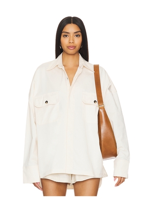 Lovers and Friends Sydney Button Up in Cream. Size S. Also in M, L.