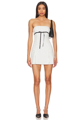 MORE TO COME Amy Mini Dress in White. Size XL. Also in L.