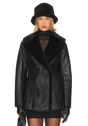 LAMARQUE Camille Coat in Black. Size M. Also in S, XL, XS.