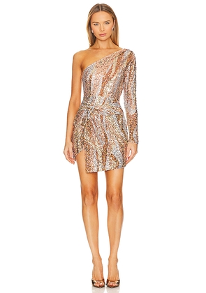 Lovers and Friends Amaryllis Mini Dress in Brown. Size XS. Also in M, S.