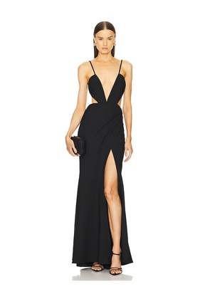 Michael Costello x REVOLVE Caisyn Gown in Black. Size M. Also in XS, S, L, XL.