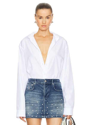Moschino Jeans Button Up Shirt in White. Size 40. Also in 42.