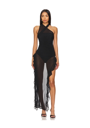 NBD Nazia Maxi Dress in Black. Size XL. Also in L.