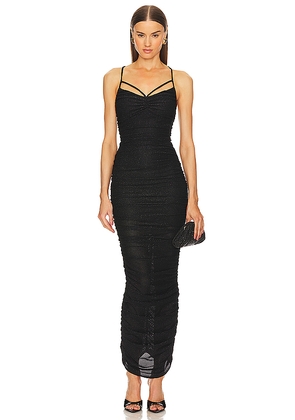 Michael Costello x REVOLVE Corinne Midi Dress in Black. Size XS. Also in S.