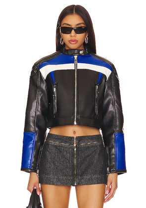 LIONESS Nueve Biker Jacket in Black. Size M. Also in L, S, XL, XS, XXS.