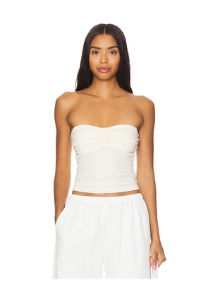 LA Made Rosy Strapless Crop Tank in Yellow. Size XL. Also in M, L.