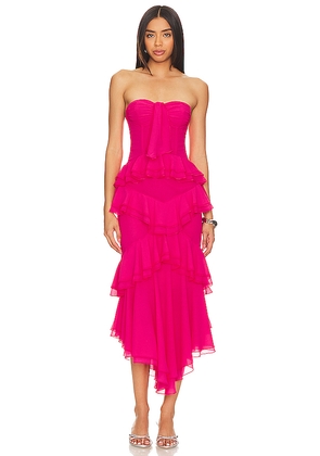 NBD Sarita Gown in Fuchsia. Size M. Also in XXS, XS, S.