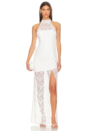 Lovers and Friends Elliot Gown in White. Size L. Also in M, S, XL.
