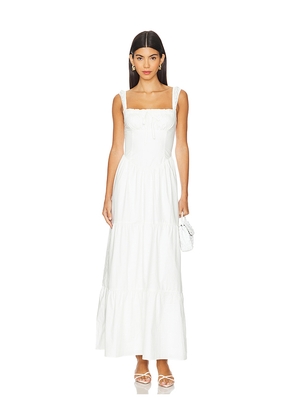 MORE TO COME Maeve Maxi Dress in White. Size M. Also in XS, XXS.