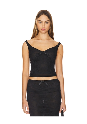 MAJORELLE Phoebe Top in Black. Size M. Also in S, L.
