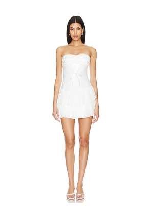 MORE TO COME Raquell Mini Dress in White. Size M. Also in L.